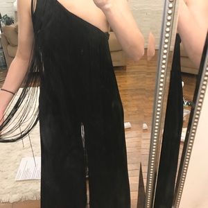 Gorgeous Rare Vintage Long Fringe 1-Piece Jumpsuit